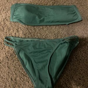 Olive green bikini set